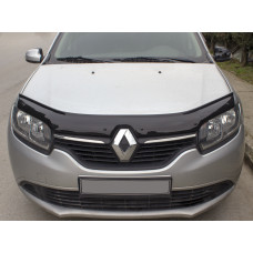 Дефлектор капоту (EuroCap) для Renault Logan II 2013-2022 рр