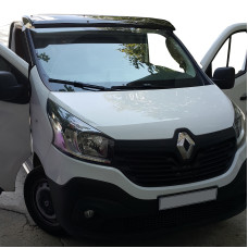 Козирьок на лобове скло (чорний глянець 5мм) для Renault Trafic 2015- рр