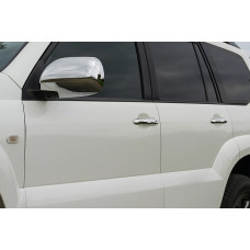 Накладки на ручки (4 шт., нерж.) Carmos, Турецька сталь для Toyota Land Cruiser Prado 120 2002-2009 рр