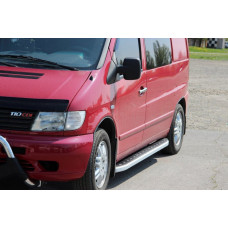 Бокові пороги Fullmond (2 шт., алюм.) для мерседес Vito W638 1996-2003 рр