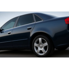 Нижні молдинги скла (6 шт., нерж) для Ауди A4 B7 2004-2008 рр