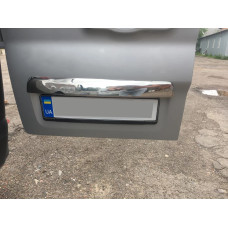 Планка над номером (нерж) OmsaLine - Італійська нержавійка для Fiat Talento 2016- рр