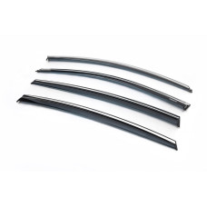 Вітровики з хромованим молдингом SD (4 шт. Niken) для Opel Insignia 2017-2022 рр