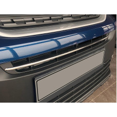 Хром смужка в бампер (нерж.) для Peugeot Partner/Rifter 2019- рр