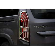 Накладки на стопи (2 шт ABS) для Peugeot Partner/Rifter 2019- рр