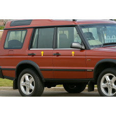 Окантовка вікон (4 шт., нерж.) для Land Rover Discovery II 1998-2004 рр