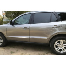 Молдинг дверний (4 шт нерж.) для Hyundai Santa Fe 2 2006-2012 рр