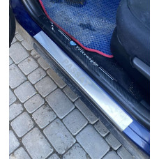 Накладки на пороги Carmos (4 шт нерж) для Volkswagen Passat B5 1997-2005 рр