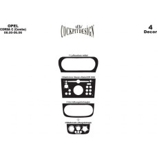 Накладки на панель карбон для Opel Combo 2002-2012 рр