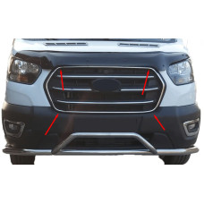 Обведення решітки (2019-2026 4 шт нерж) OmsaLine - Італійська нержавейка для Ford Transit 2014- рр