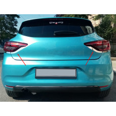 Накладки на задні ліхтарі (2 шт нерж) для Renault Clio V 2019- рр