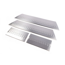 Накладки на внутрішні пороги (Carmos нерж) 3 двері Multivan для Volkswagen T5 Multivan 2003-2010 рр