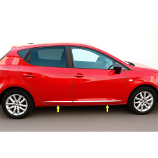 Молдинг (4 шт нерж) для Seat Ibiza 2017- рр