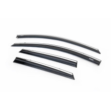 Вітровики з хромованим молдингом Niken (2012-2015 HB/SW 4 шт) для Toyota Auris рр