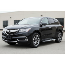 Бокові пороги Allmond Grey (2 шт. Алюміній) для Acura MDX 2013-2020 рр