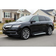 Бокові пороги Maya V2 (2 шт. Алюміній) для Acura MDX 2013-2020 рр