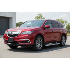 Бокові пороги Tayga V2 (2 шт. Алюміній) для Acura MDX 2013-2020 рр