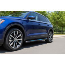 Бокові пороги Maya Blue (2 шт. Алюміній) для Acura MDX 2013-2020 рр