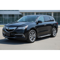 Бокові пороги Duru (2 шт. Алюміній) для Acura MDX 2013-2020 рр