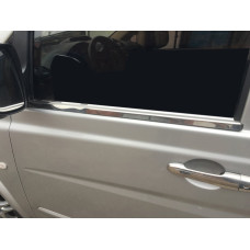 Молдинги на окна Нержавеющая сталь (2 шт.) Carmos - Турецкая Нержавеющая Сталь для мерседес Viano 2004-2014 гг