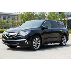 Бокові пороги Mevsim Grey (2 шт. Алюміній) для Acura MDX 2013-2020 рр