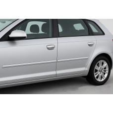 Накладки на ручки (4 шт., нерж.) для Ауди A4 B6 2000-2004 рр