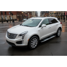Бокові пороги Mevsim Grey (2 шт. Алюміній) для Cadillac XT5 2016- рр