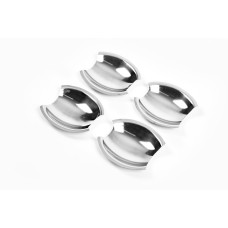 Накладки під дверні ручки (нерж) 3 штуки для мерседес Viano 2004-2014 рр