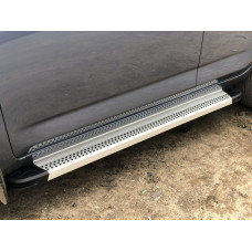 Бокові пороги Maya V2 (2 шт. Алюміній) для Toyota Land Cruiser 80 1990-1997 рр