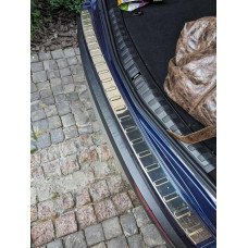 Накладка на задній бампер Carmos (нерж) для Alfa Romeo Stelvio 2016- рр