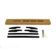 Рейлінги OmsaLine Solid (2 шт чорні) для Toyota Auris 2007-2012 рр