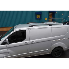 Рейлінги OmsaLine Sport (2 шт чорні) коротка база для Ford Custom 2013-2022 рр