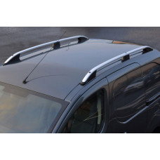 Рейлінги OmsaLine Elegance (2 шт сірі) для Ford Courier 2014-2023 рр