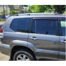 Рейлінги Хром турецькі Пластикові ніжки для Toyota Land Cruiser Prado 120 2002-2009 рр