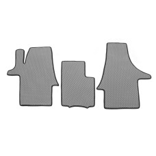 Килимки EVA (сірі передні для 2 -2026 1) для Volkswagen T5 Caravelle 2004-2010 рр