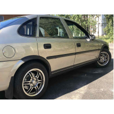 Накладки на арки (4 шт чорні) ABS пластик для Opel Vectra B 1995-2002 рр