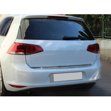 Кромка багажника HB (нерж) OmsaLine - Італійська нержавійка для Volkswagen Golf 7/E-Golf 2012-2020 рр
