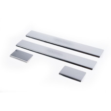 Накладки на пороги Carmos V2 (4 шт нерж.) для Chevrolet Aveo T300 2011-2020 рр