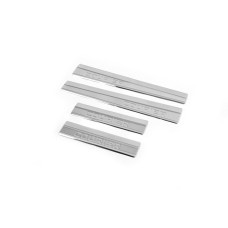 Накладки на пороги Carmos V1 (4 шт нерж) для Ford Courier 2014-2023 рр