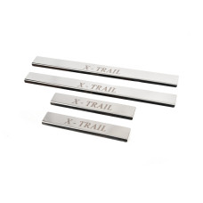 Накладки на пороги Carmos (4 шт нерж.) для Nissan X-trail T31 2007-2014 рр