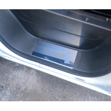 Накладки на пороги V2 (2 шт нерж.) для Renault Master 2011-2023 рр