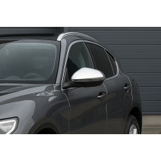 Накладки на дзеркала Carmos (2 шт нерж) для Alfa Romeo Stelvio 2016- рр