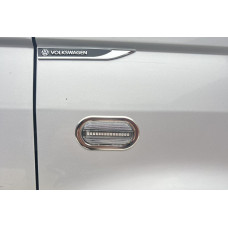 Хром накладки на поворотники OmsaLine (2 шт нерж) для Volkswagen T5 Transporter 2003-2010 рр