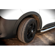 Накладки на арки (6 шт чорні ABS) для Renault Trafic 2015- рр