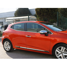 Повна окантовка вікон (12 шт нерж) OmsaLine - Італійська нержавейка для Renault Clio V 2019- рр