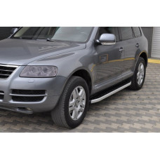 Бокові пороги Fullmond (2 шт. алюм) для Volkswagen Touareg 2002-2010 рр