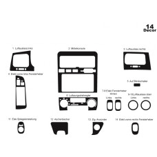 Накладки на панель Алюміній для Toyota Corona 1996-2001 рр