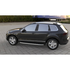 Бокові пороги Fullmond (2 шт. алюм) для Volkswagen Touareg 2010-2018 рр
