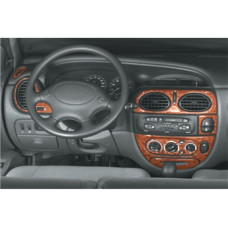 Накладки на панель (Meric Туреччина) Дерево для Renault Scenic 1998-2003 рр