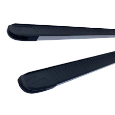 Бокові пороги Maya V1 (2 шт. Алюм.) для Hyundai H300 H1 Starex 2008-2020 рр